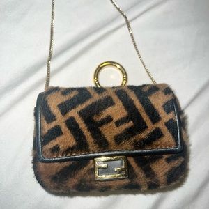 Fendi card holder on chain